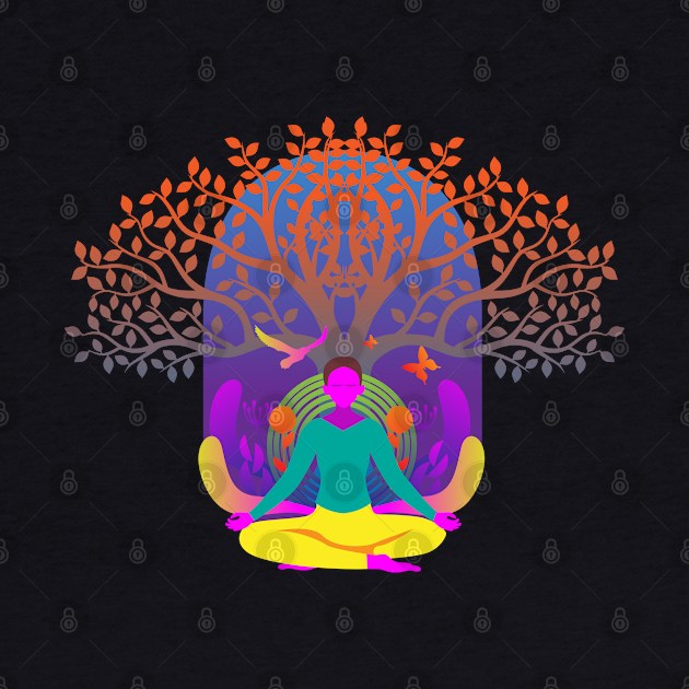 Yoga Dream Cool Vector Design art by RJ-Creative Art